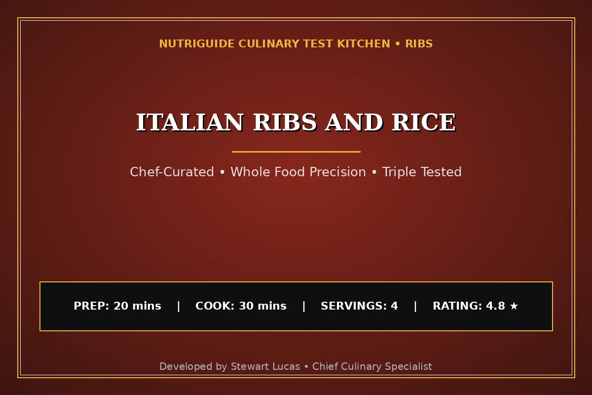 Italian Ribs And Rice