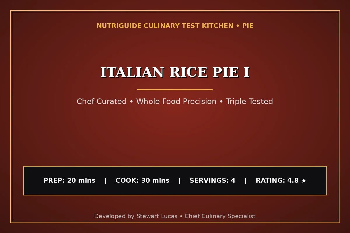 Italian Rice Pie I