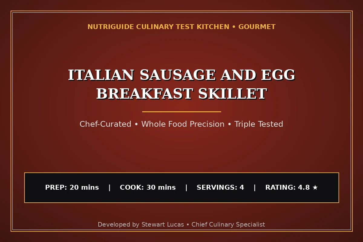 Italian Sausage And Egg Breakfast Skillet