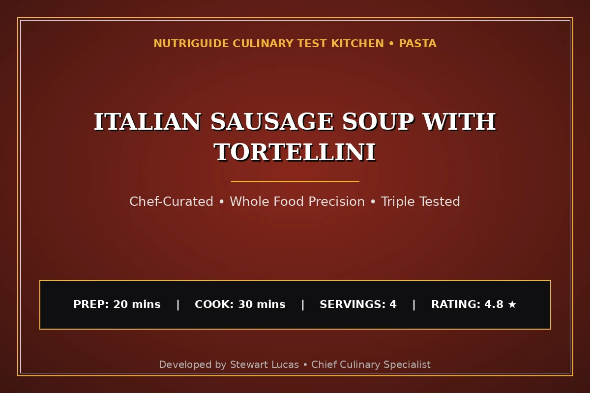 Italian Sausage Soup With Tortellini