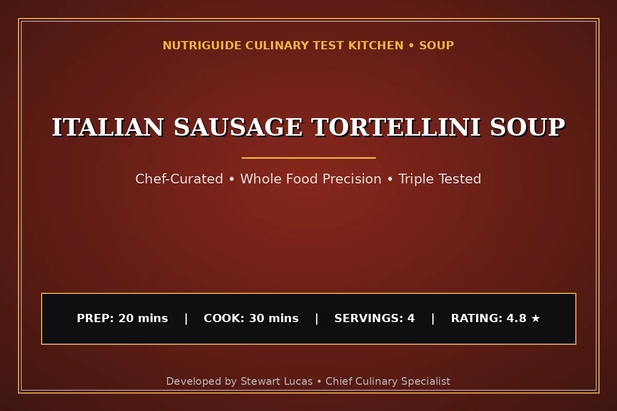 Italian Sausage Tortellini Soup