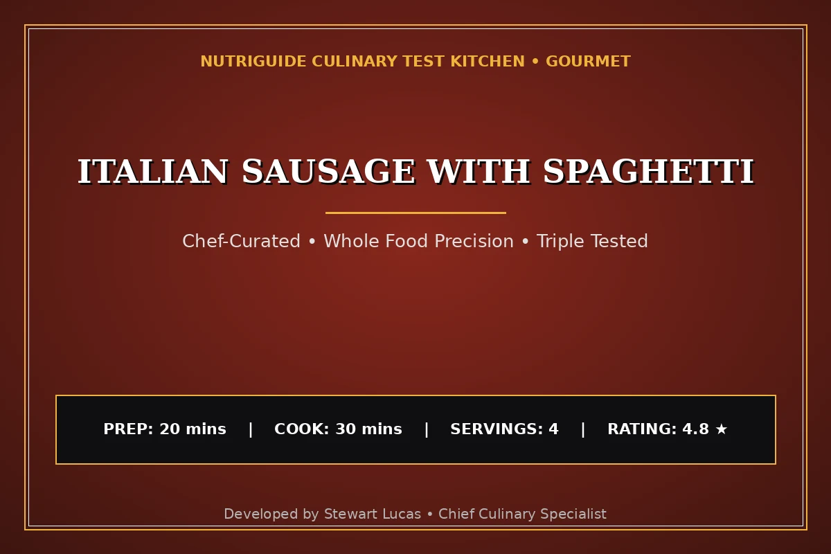 Italian Sausage With Spaghetti