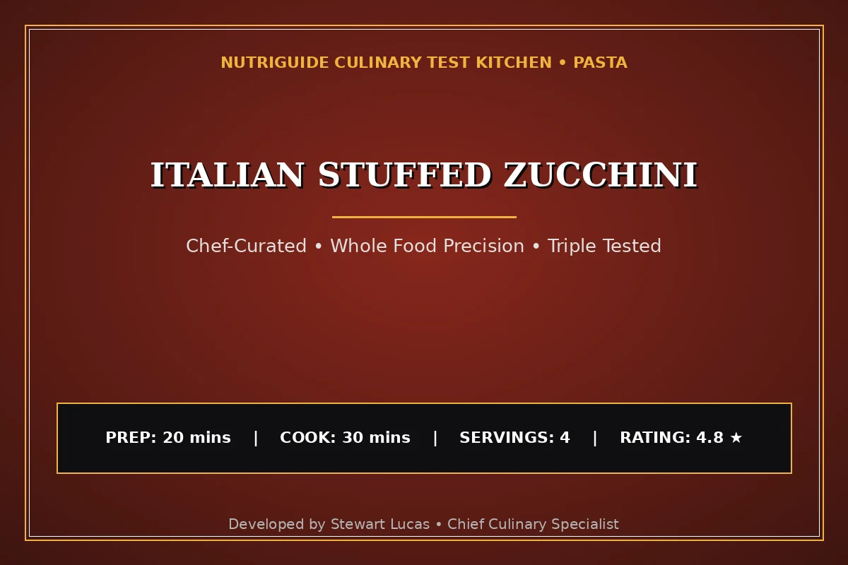 Italian Stuffed Zucchini