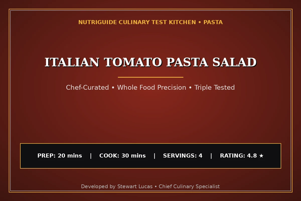 Italian Tomato Pasta Salad