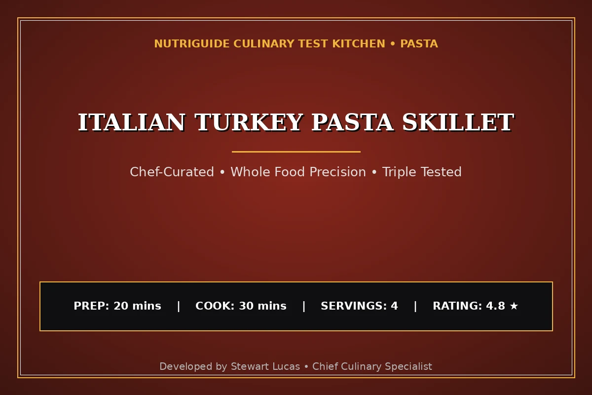Italian Turkey Pasta Skillet