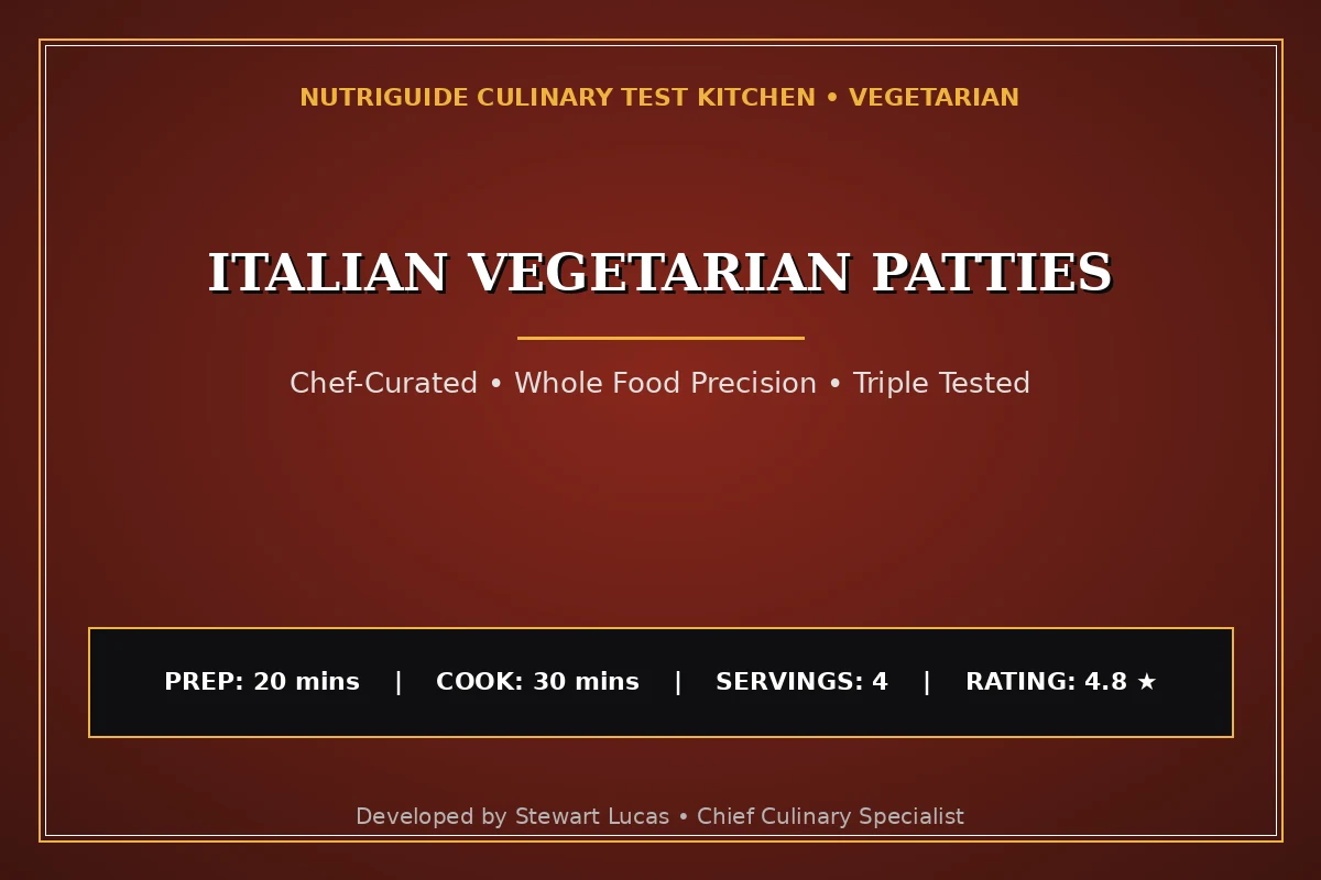 Italian Vegetarian Patties