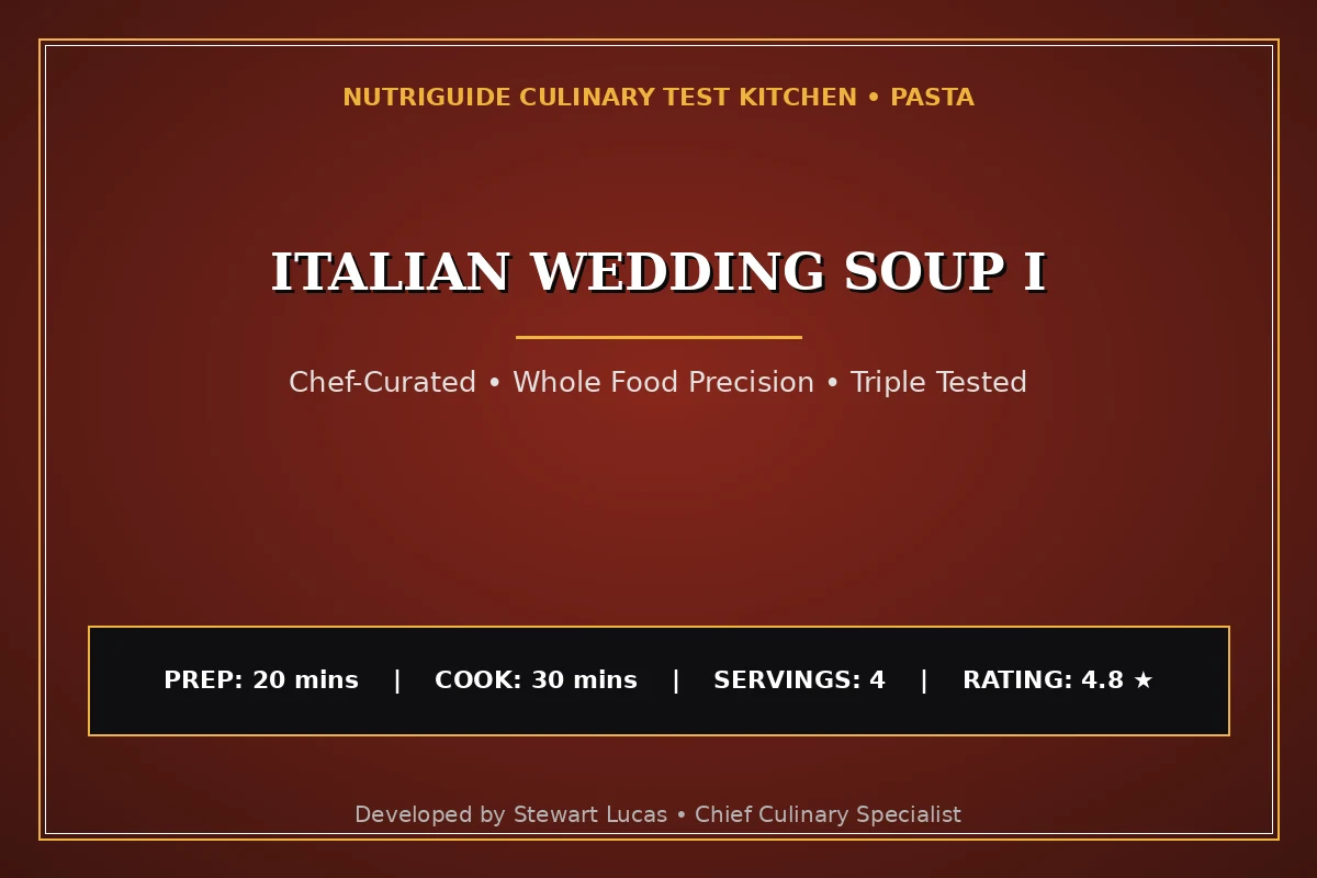 Italian Wedding Soup I