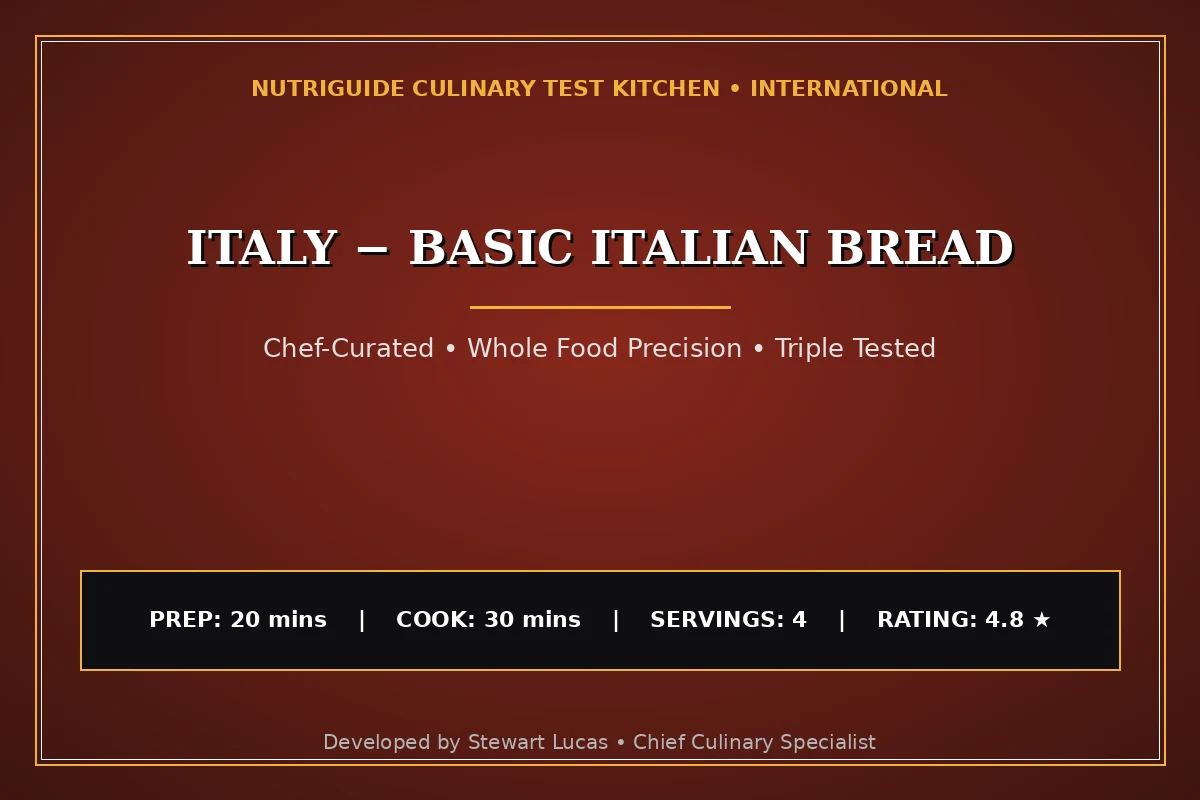 Italy − Basic Italian Bread