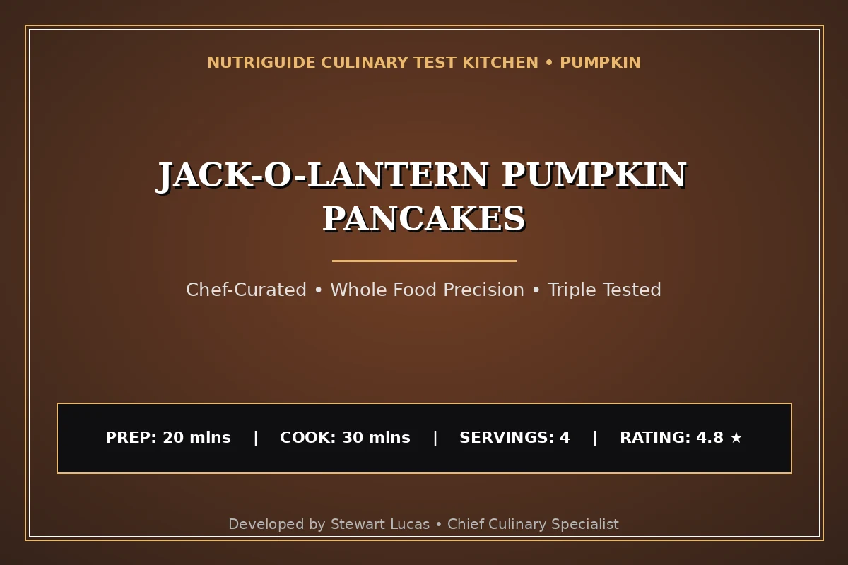 Jack-O-Lantern Pumpkin Pancakes