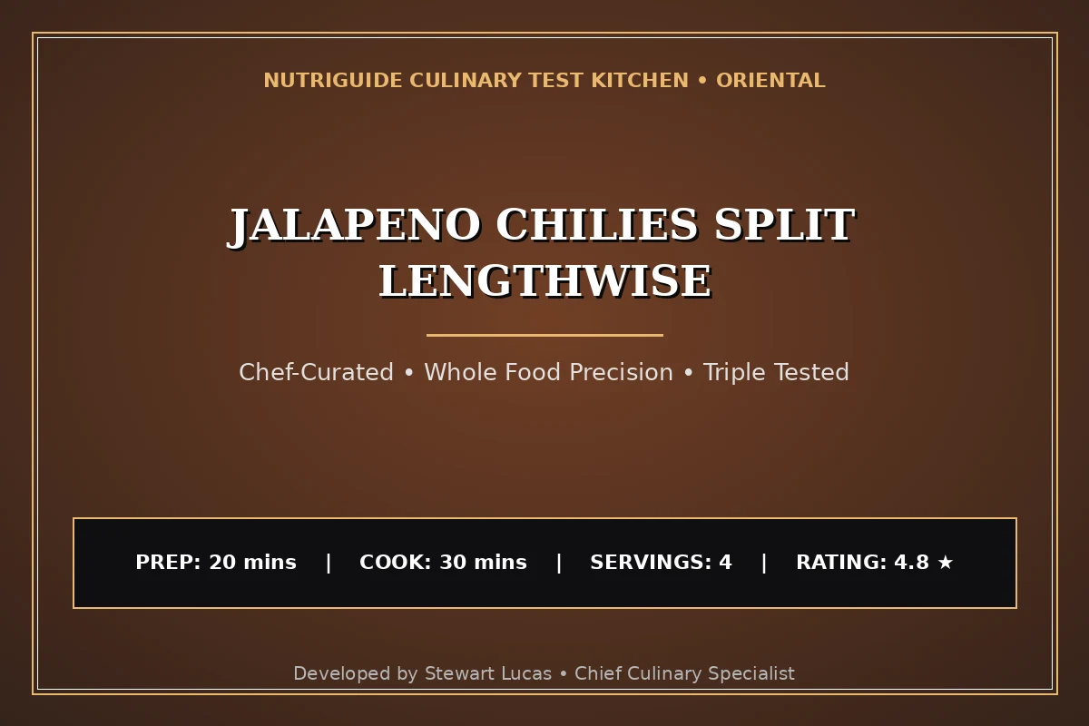 Jalapeno Chilies Split Lengthwise