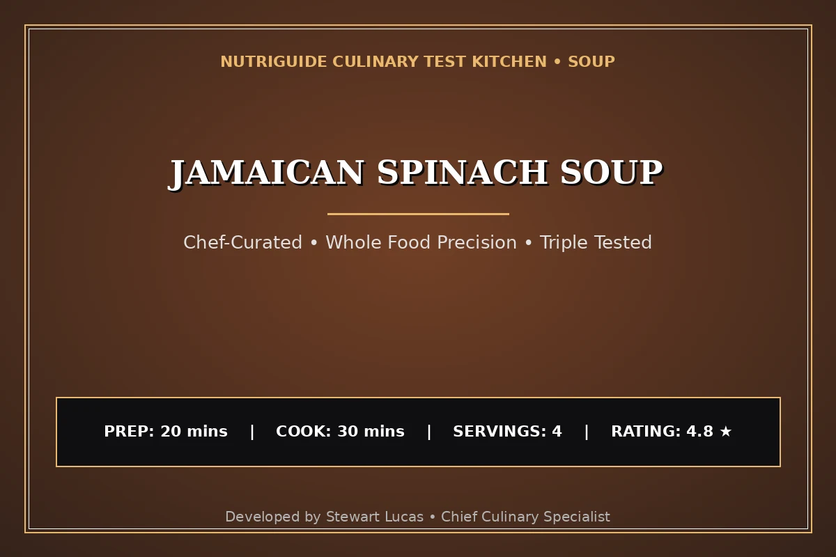 Jamaican Spinach Soup