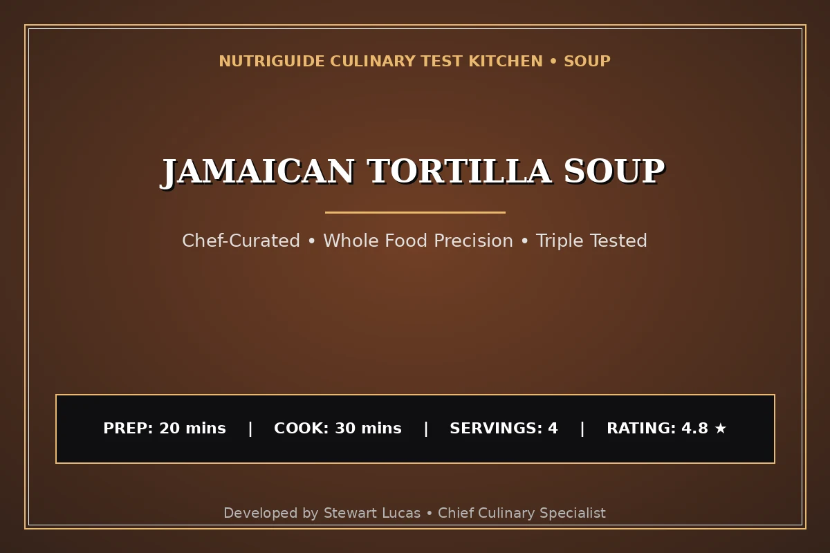 Jamaican Tortilla Soup