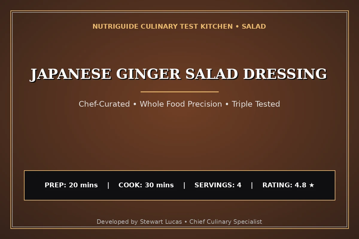 Japanese Ginger Salad Dressing