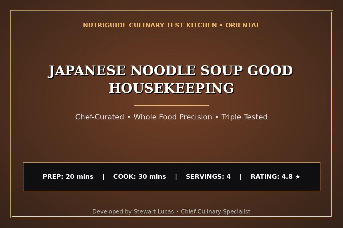 Japanese Noodle Soup Good Housekeeping