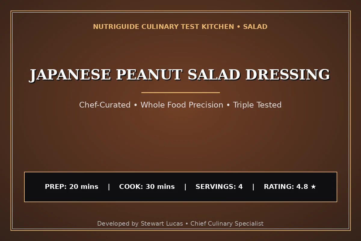 Japanese Peanut Salad Dressing