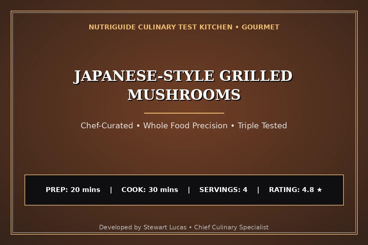 Japanese-Style Grilled Mushrooms
