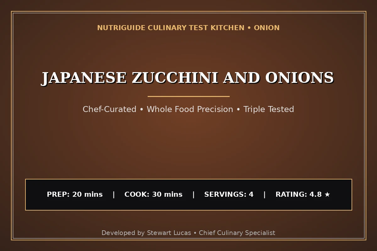 Japanese Zucchini And Onions
