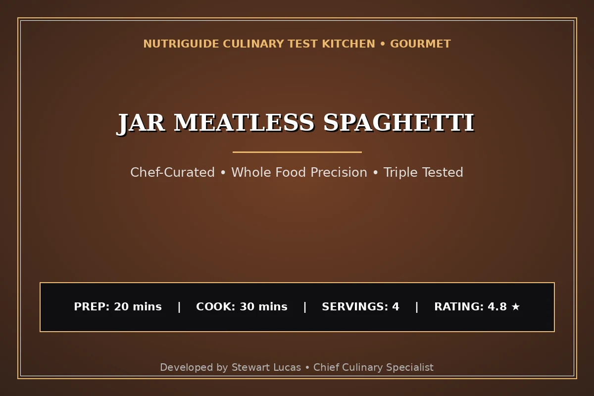 Jar Meatless Spaghetti
