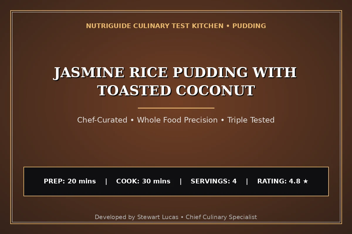 Jasmine Rice Pudding With Toasted Coconut