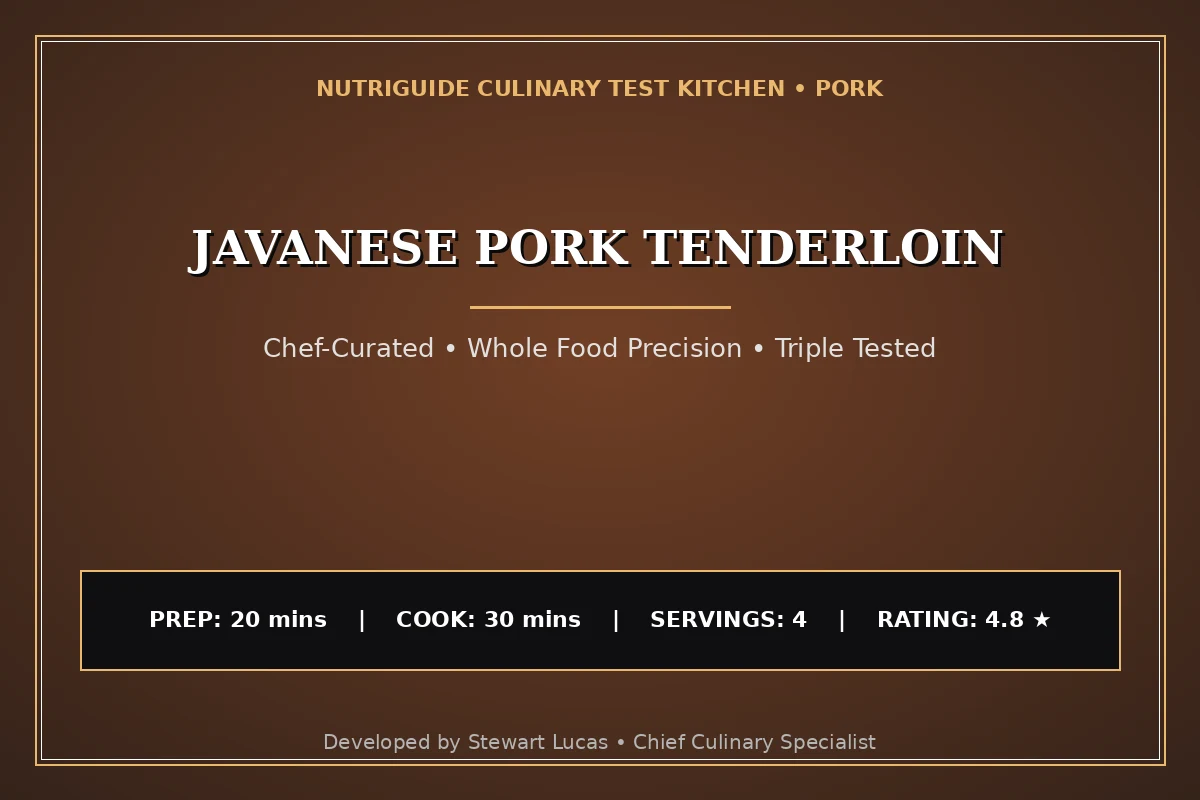 Javanese Pork Tenderloin