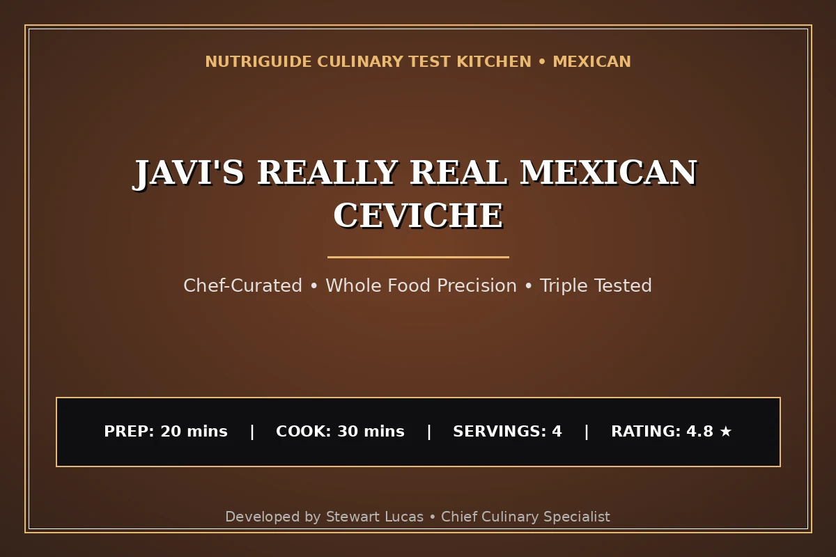 Javi'S Really Real Mexican Ceviche
