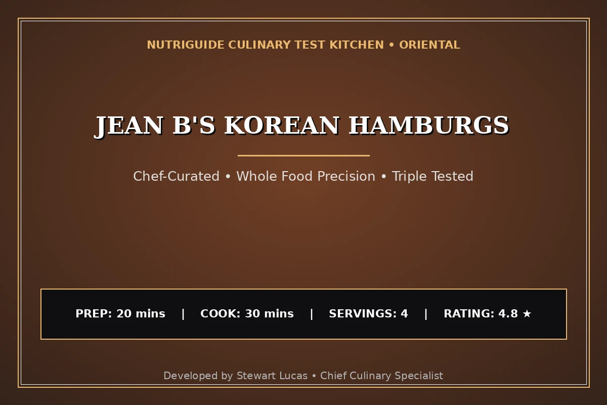 Jean B'S Korean Hamburgs