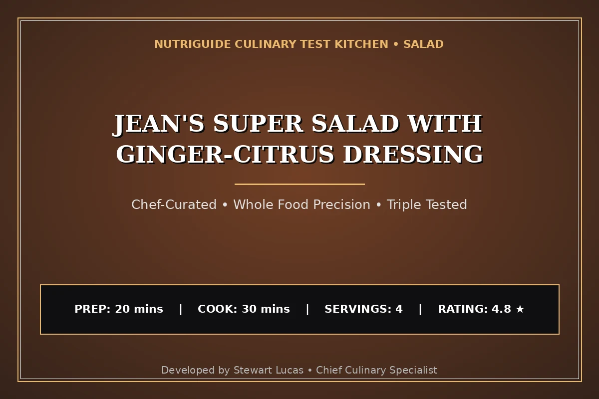 Jean'S Super Salad With Ginger-Citrus Dressing