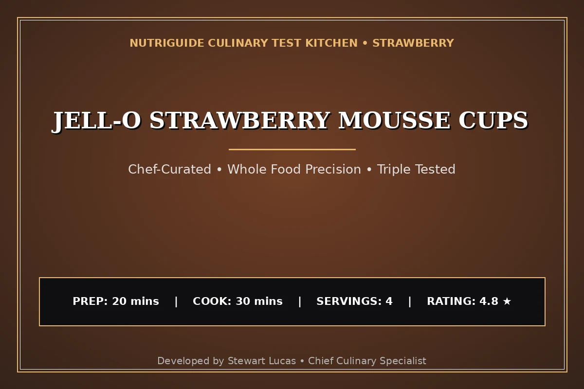 Jell-O Strawberry Mousse Cups