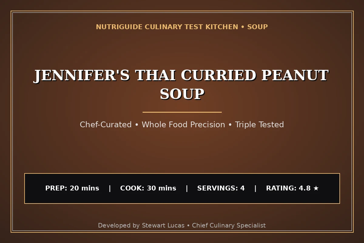 Jennifer'S Thai Curried Peanut Soup