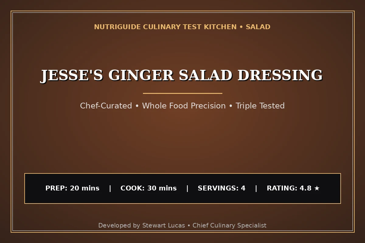 Jesse'S Ginger Salad Dressing