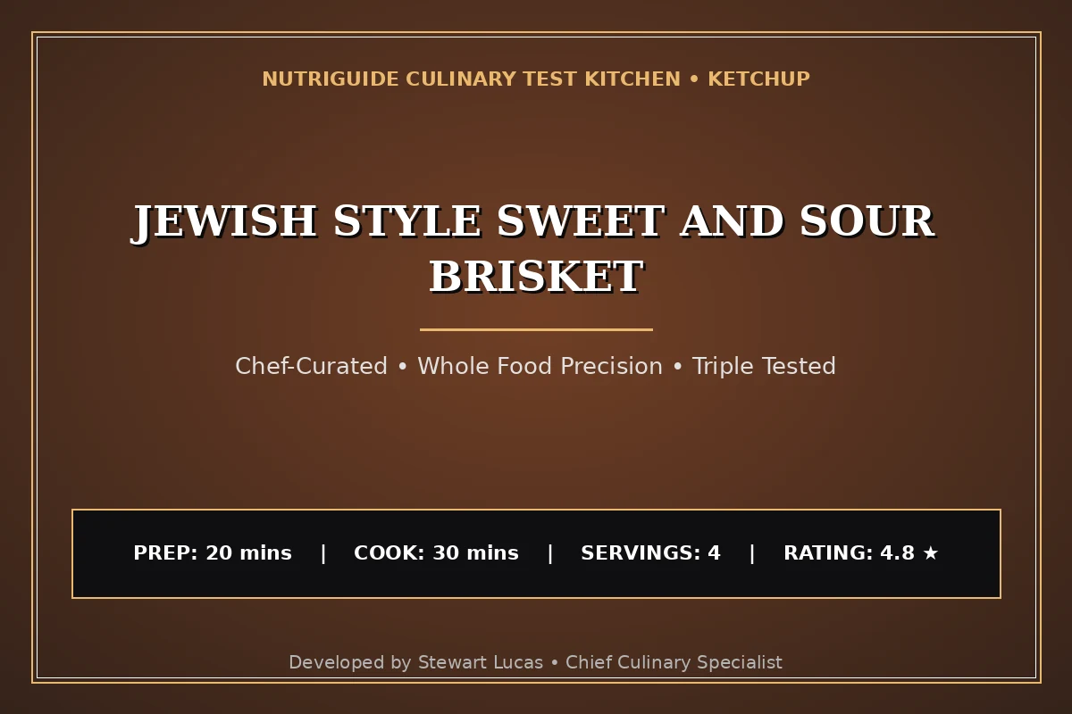 Jewish Style Sweet And Sour Brisket
