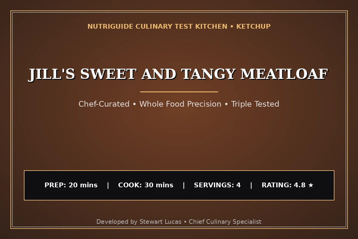 Jill'S Sweet And Tangy Meatloaf