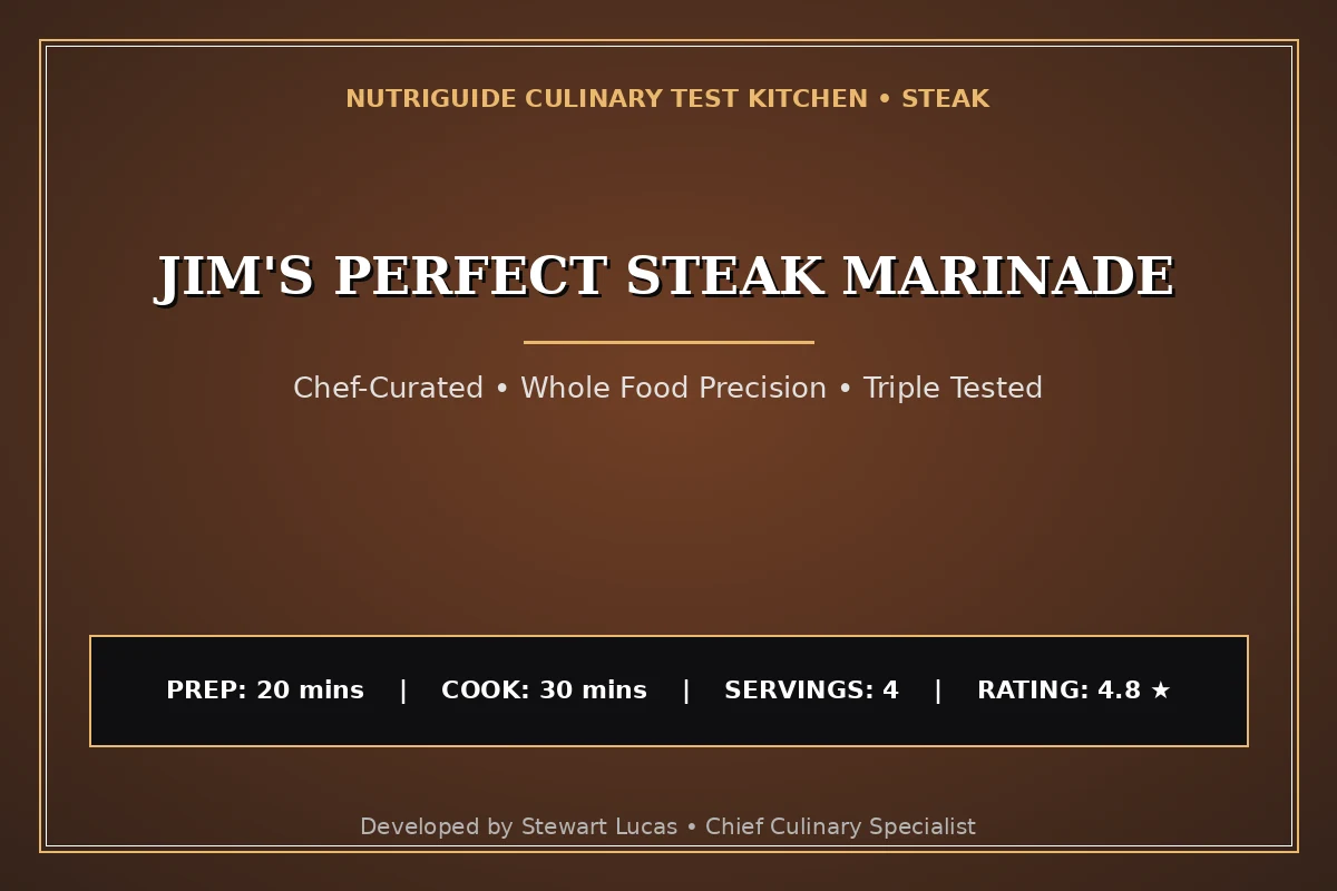 Jim'S Perfect Steak Marinade