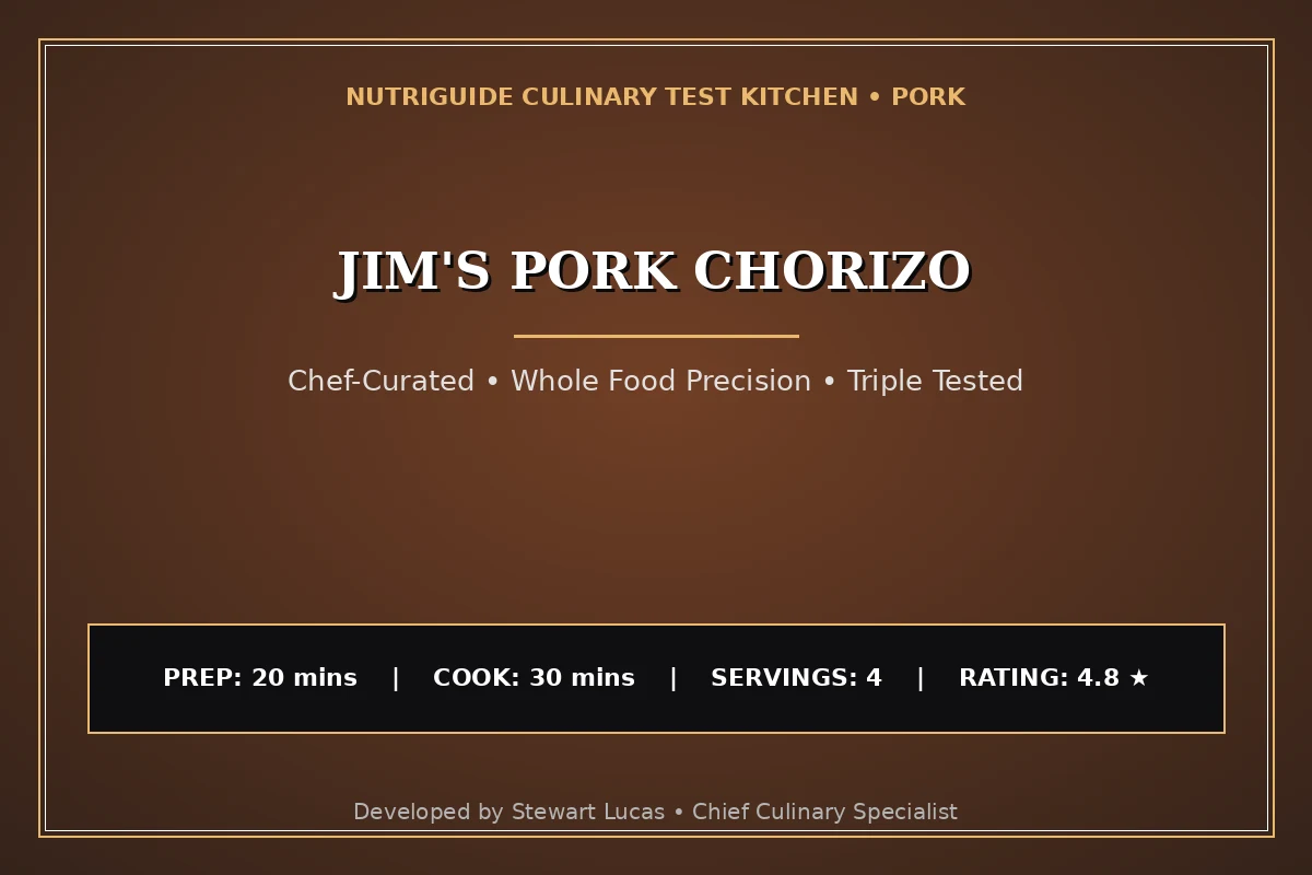 Jim'S Pork Chorizo