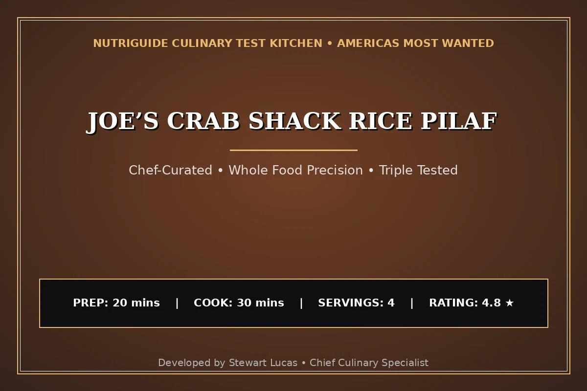 Joe’S Crab Shack Rice Pilaf