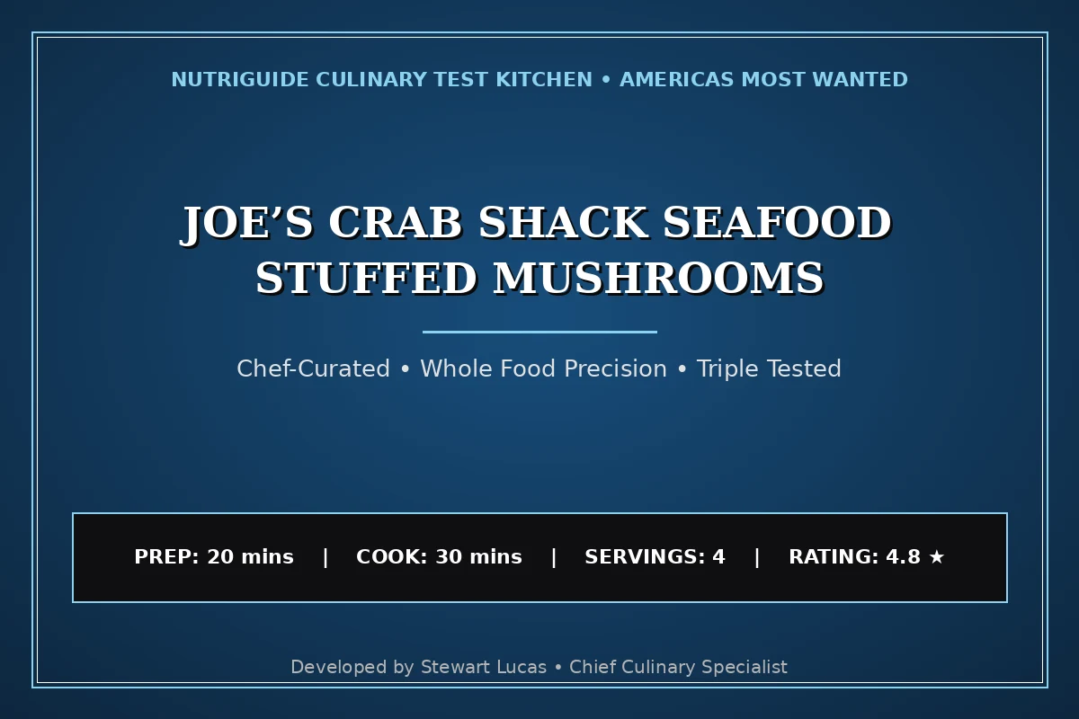 Joe’S Crab Shack Seafood Stuffed Mushrooms