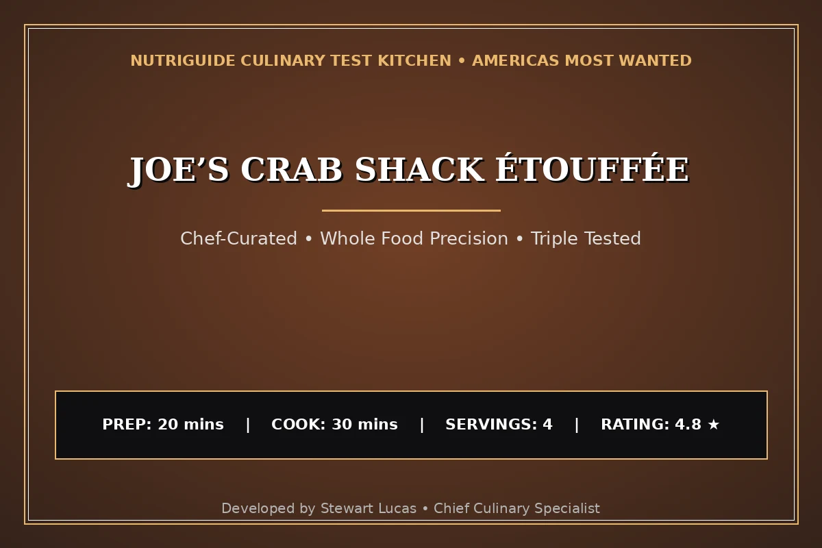 Joe’S Crab Shack Étouffée