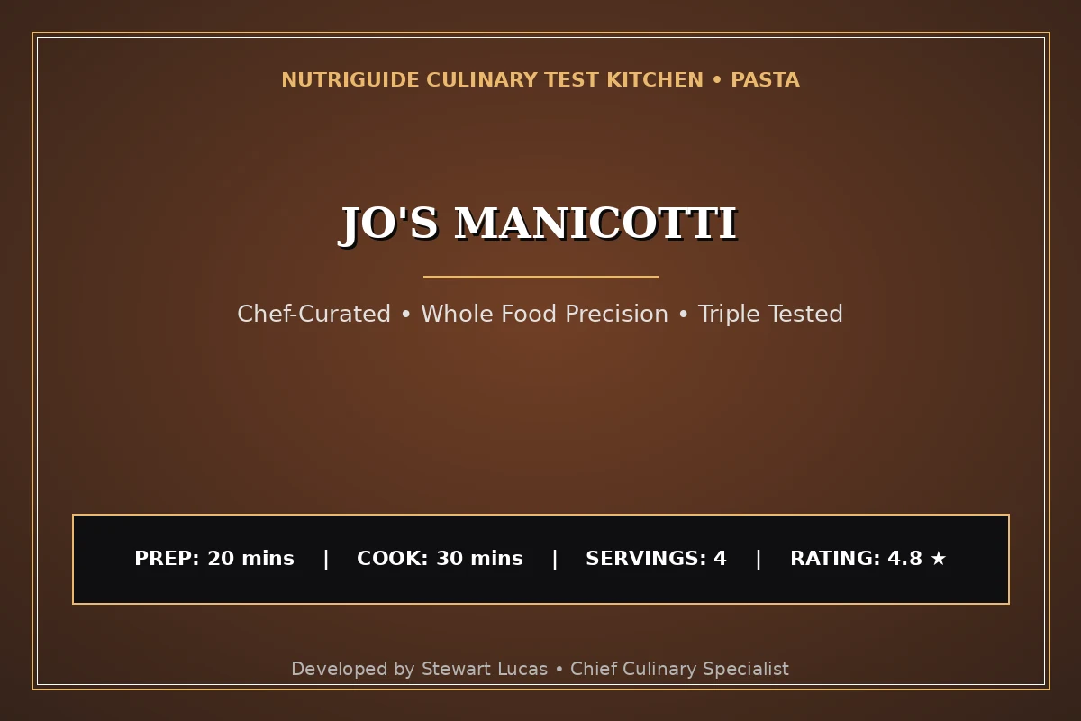 Jo'S Manicotti