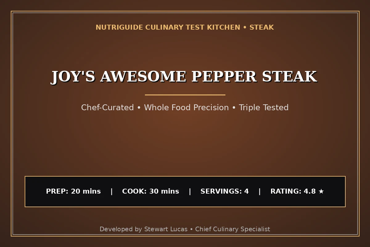 Joy'S Awesome Pepper Steak