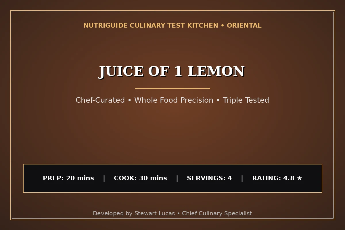 Juice Of 1 Lemon