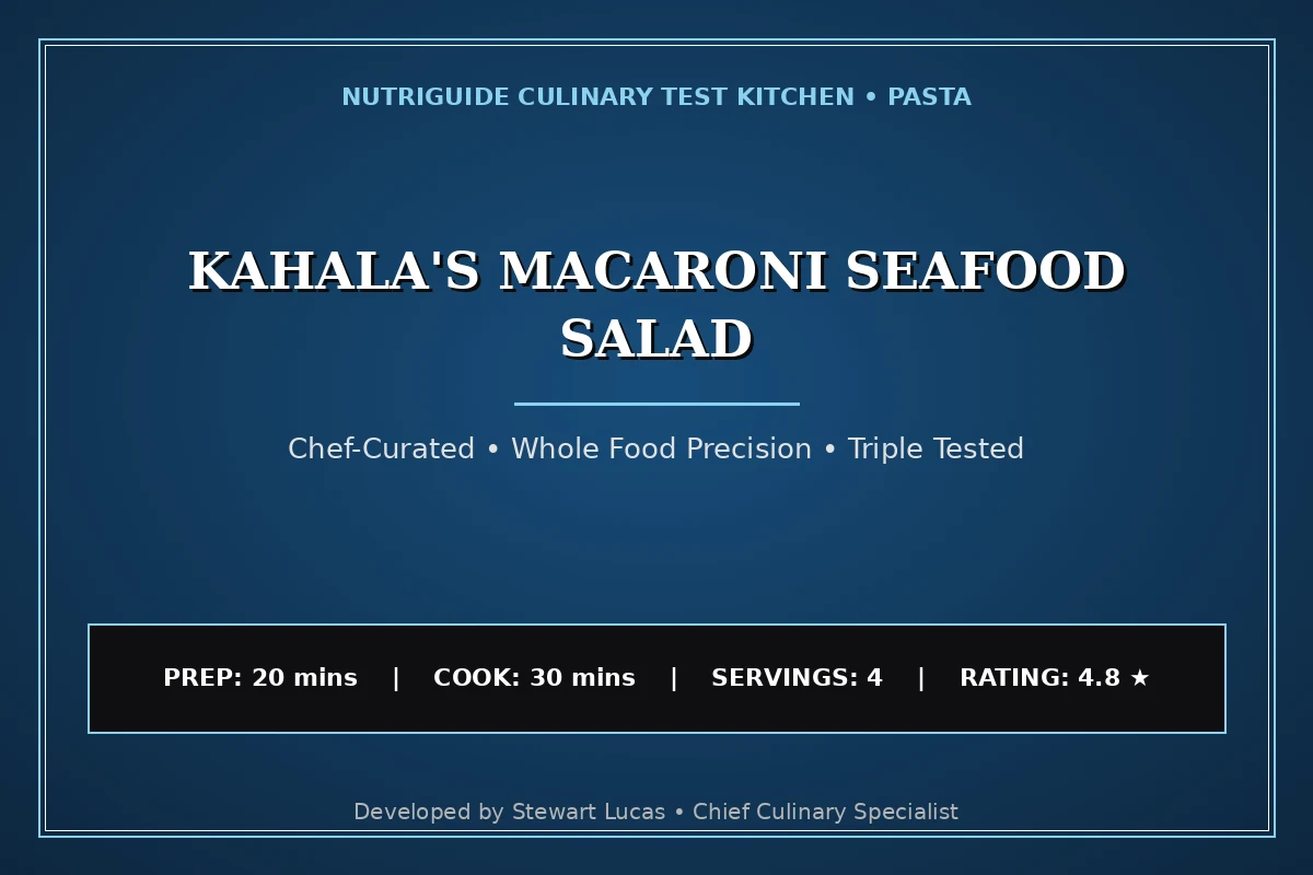 Kahala'S Macaroni Seafood Salad