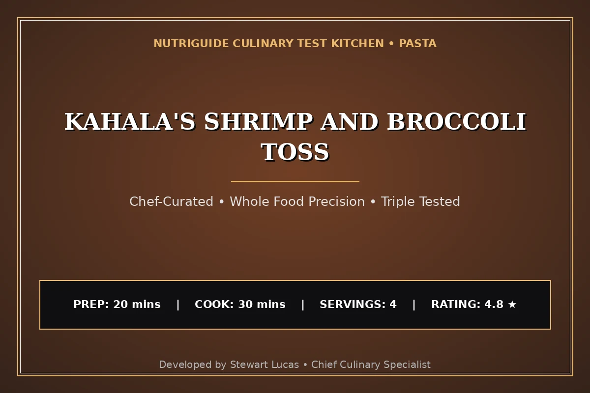 Kahala'S Shrimp And Broccoli Toss