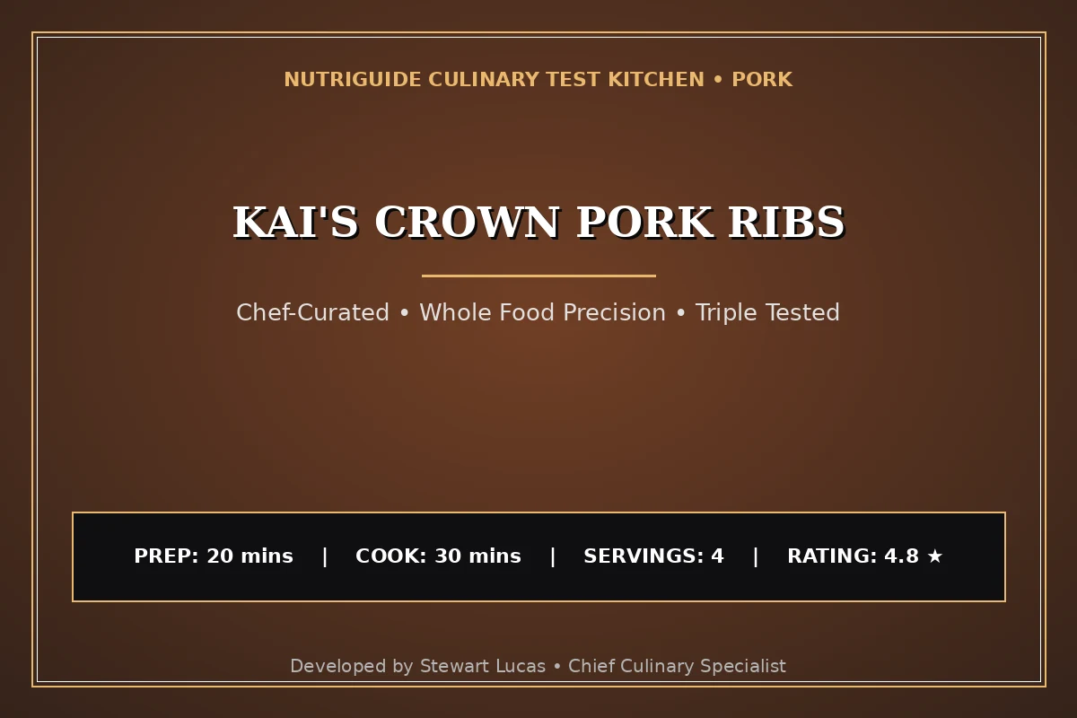 Kai'S Crown Pork Ribs