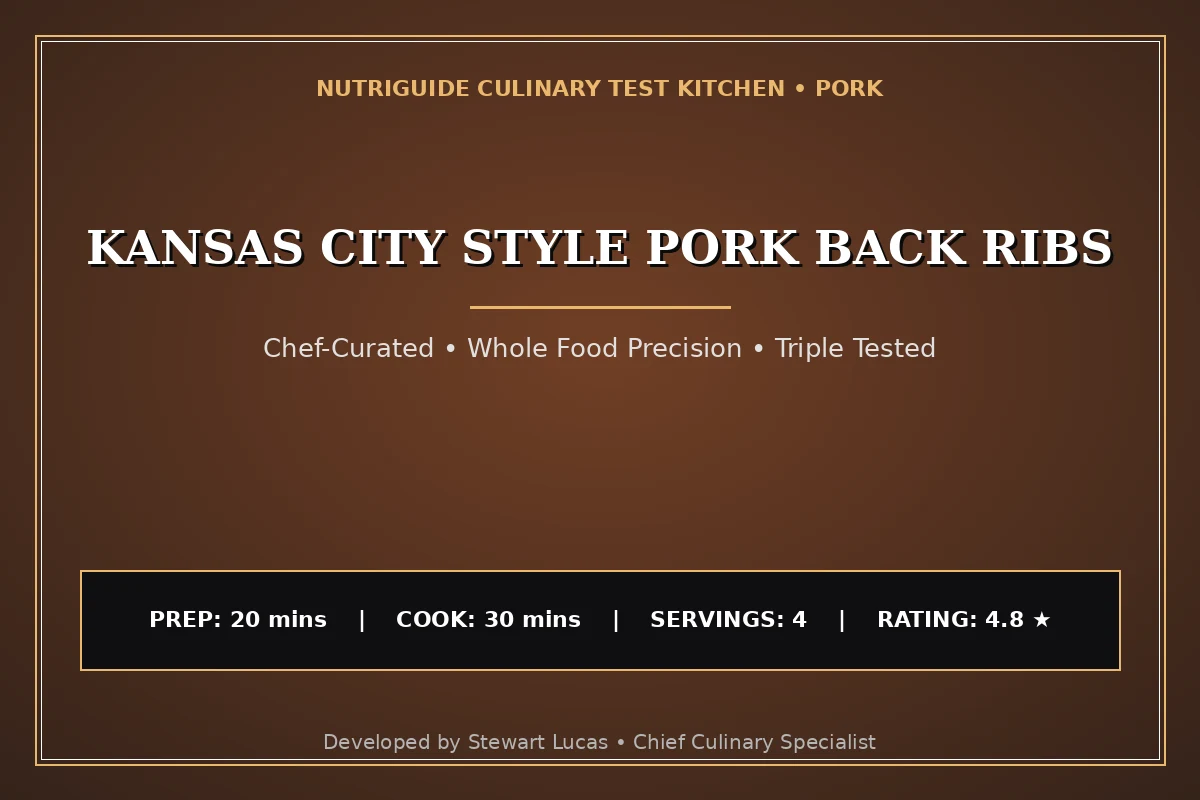 Kansas City Style Pork Back Ribs