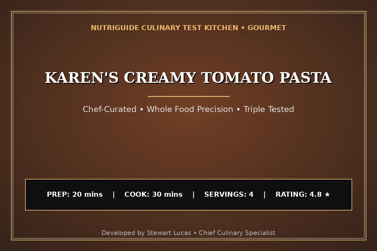Karen'S Creamy Tomato Pasta