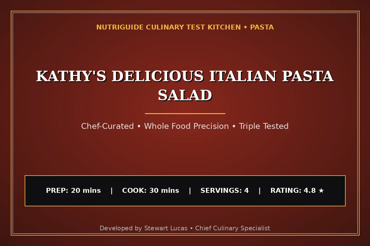 Kathy'S Delicious Italian Pasta Salad