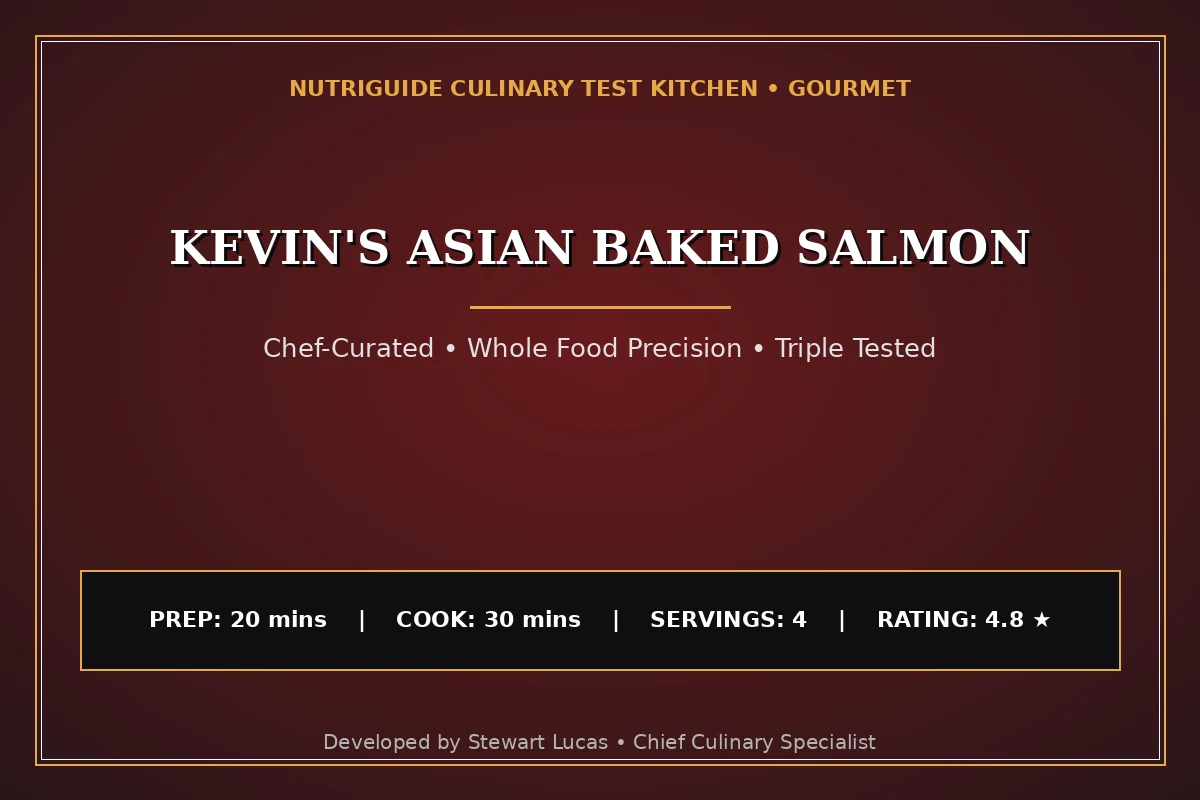 Kevin'S Asian Baked Salmon