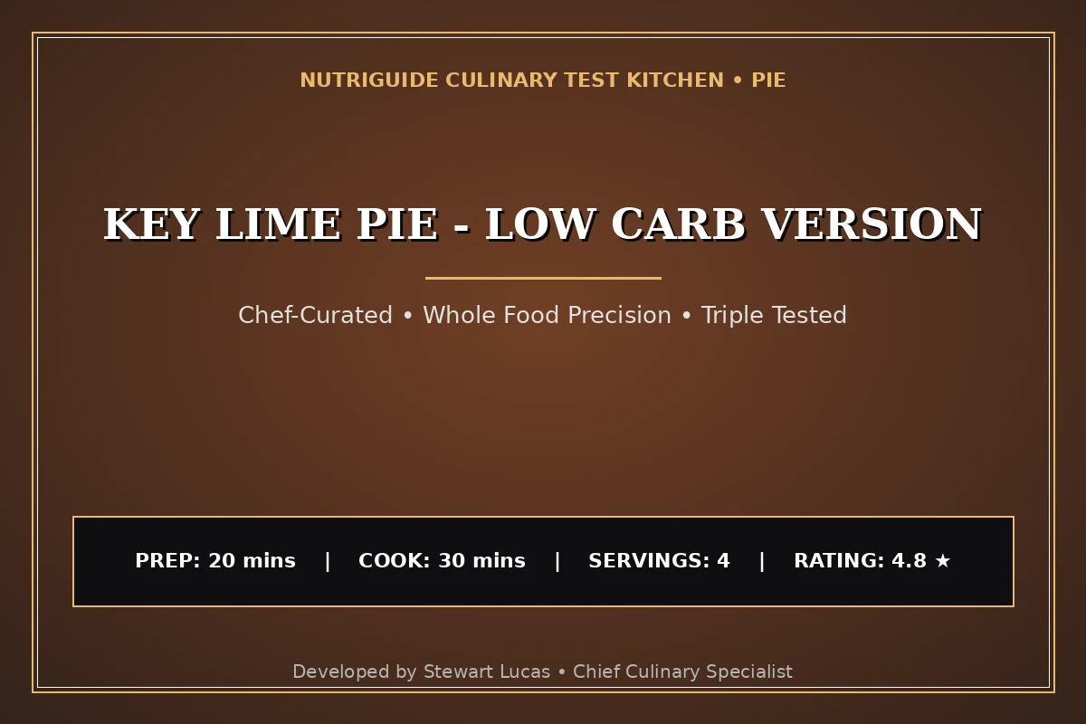 Key Lime Pie - Low Carb Version