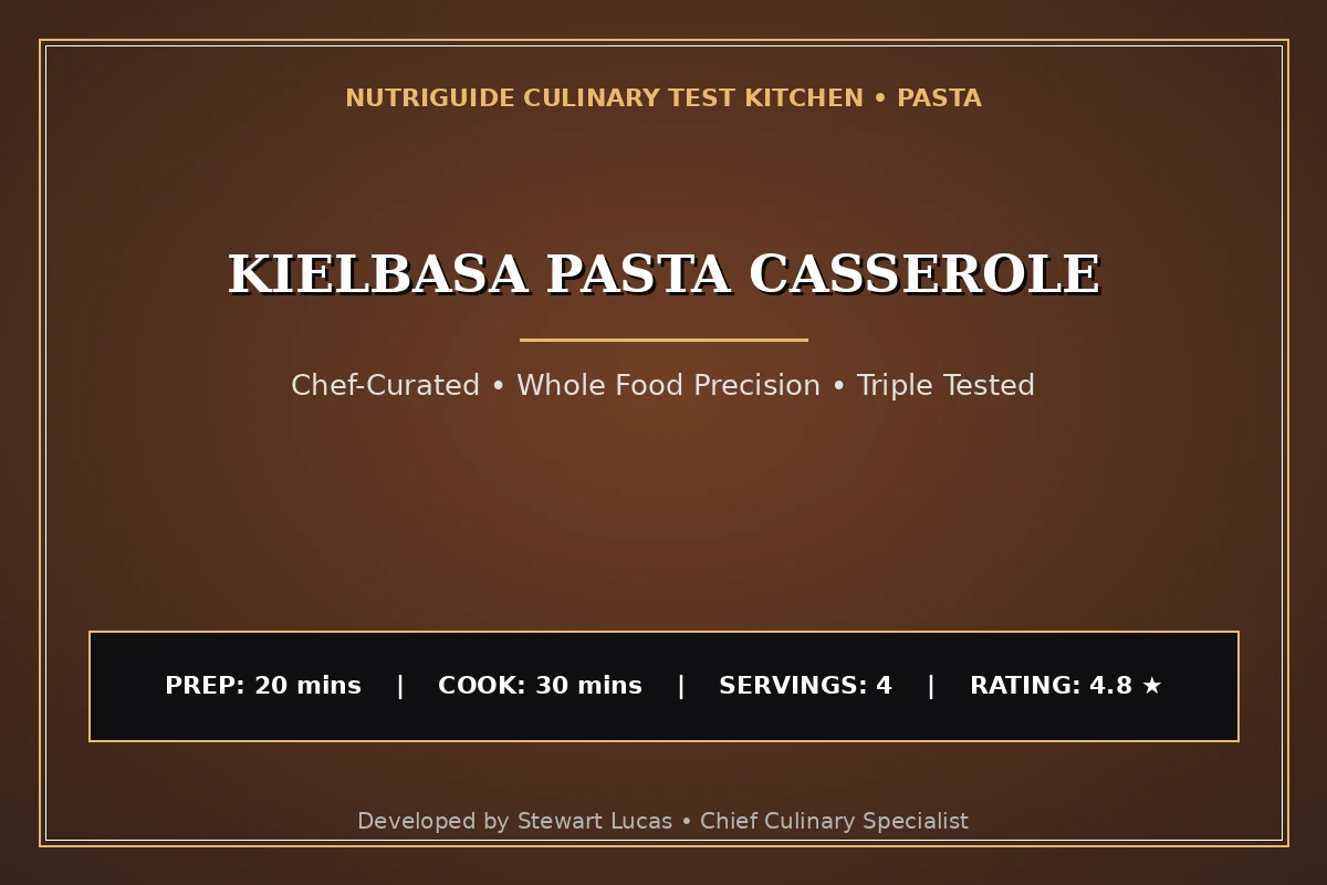 Kielbasa Pasta Casserole