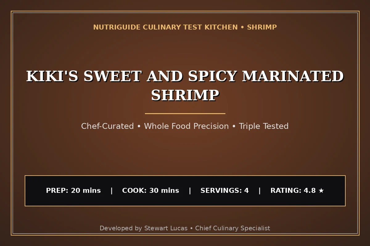 Kiki'S Sweet And Spicy Marinated Shrimp